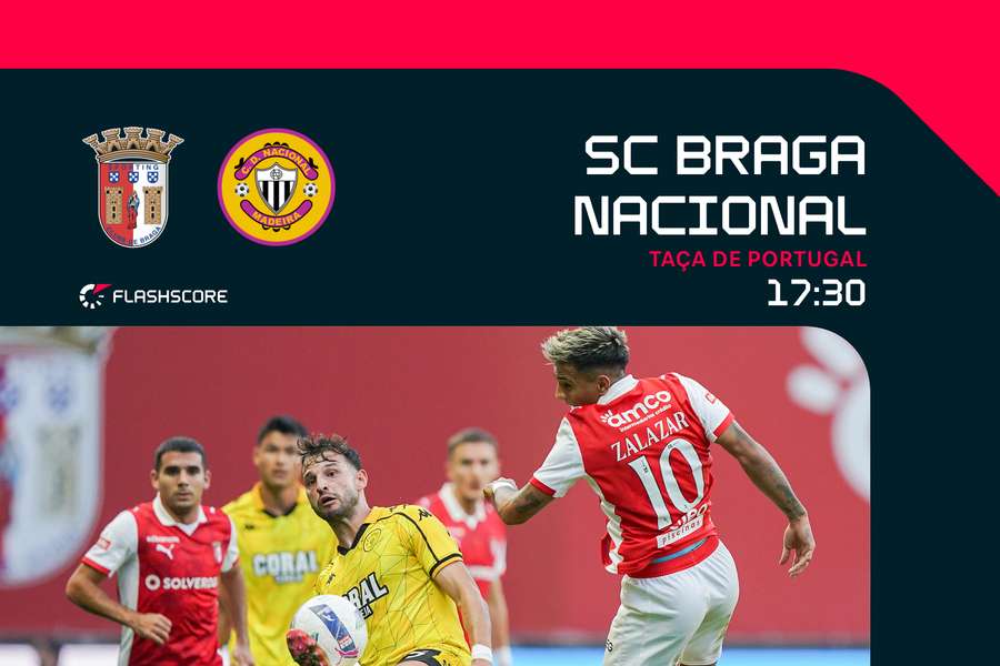 SC Braga e Nacional voltam a encontrar-se