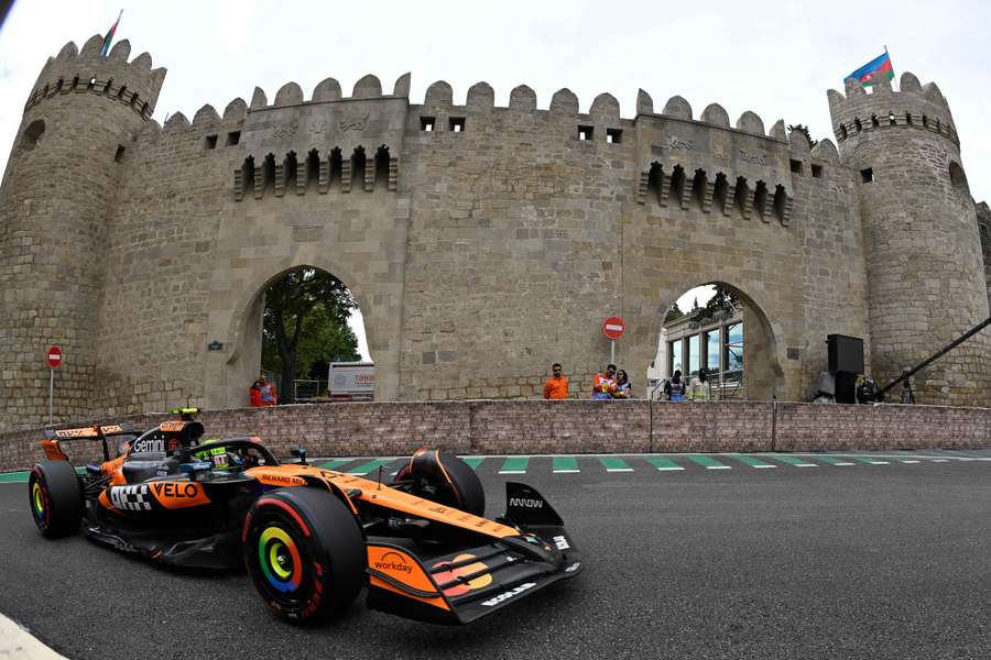 Lando Norris a Baku