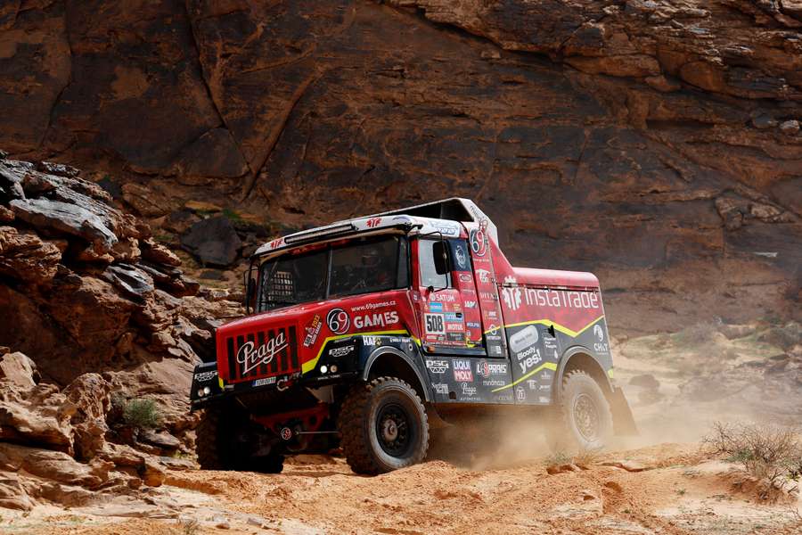 Ales Loprais during the Dakar Rally