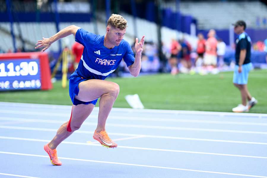 Kévin Mayer trainde vandaag nog in het Stade de France