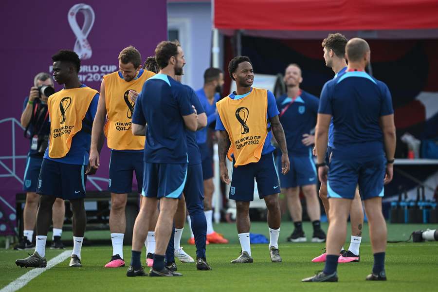 Les Three Lions à l'entraînement pour préparer le choc contre la France.
