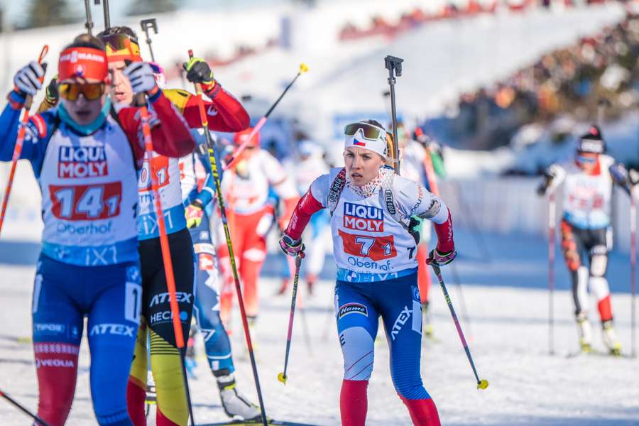 Tereza Voborníková zvládla na úvod MS skvěle svou úlohu ve smíšené štafetě.