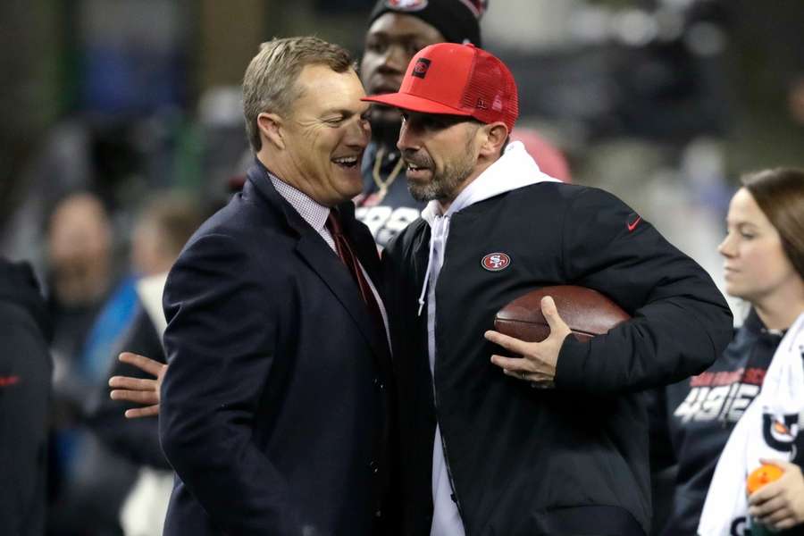 John Lynch (l.) en Kyle Shanahan