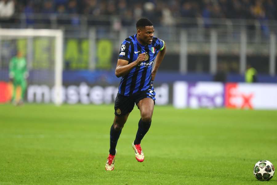 Inter Milan defender Denzel Dumfries