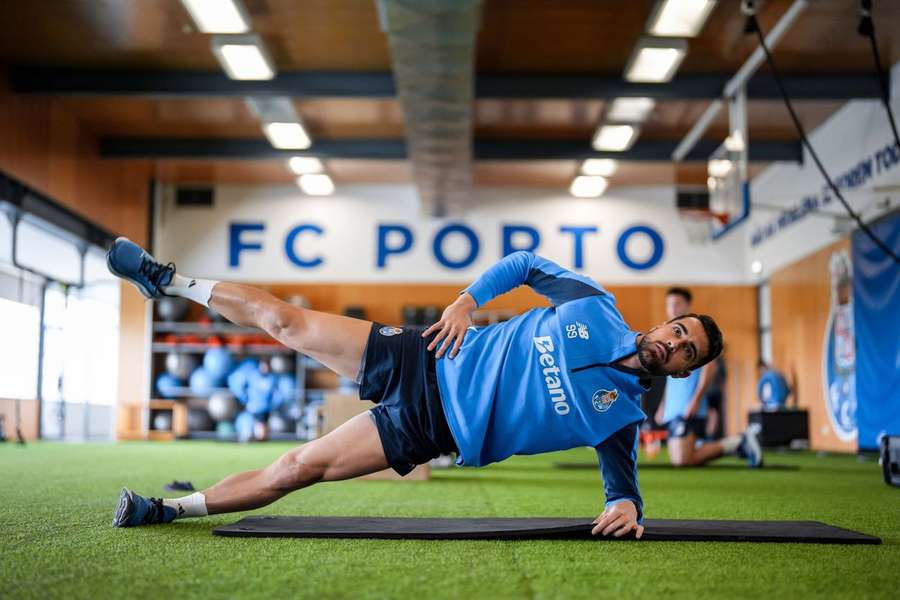 Diogo Costa no treino do FC Porto