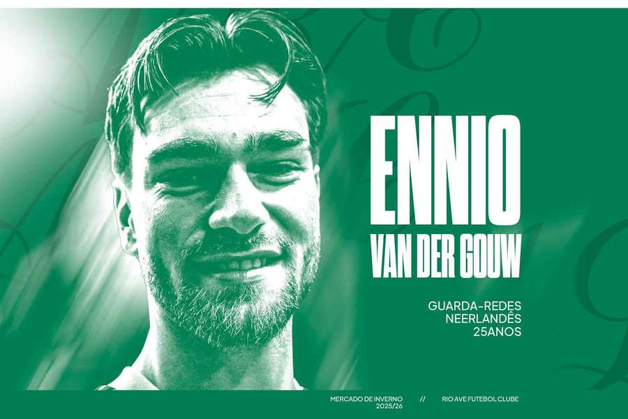 Guarda-redes Ennio van der Gouw assinou pelo Rio Ave