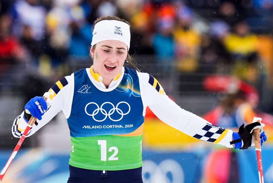 Ebba Andersson suffered damaging crashes on the second leg Ebba Andersson suffered damaging crashes on the second leg