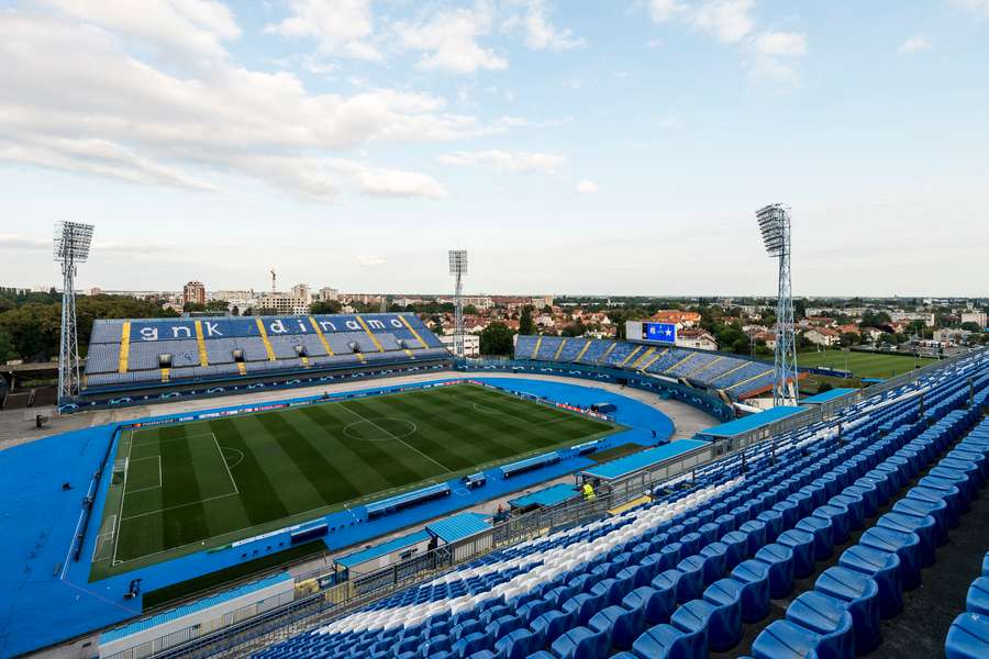 A general view of the Maksimir Stadium in Zagreb