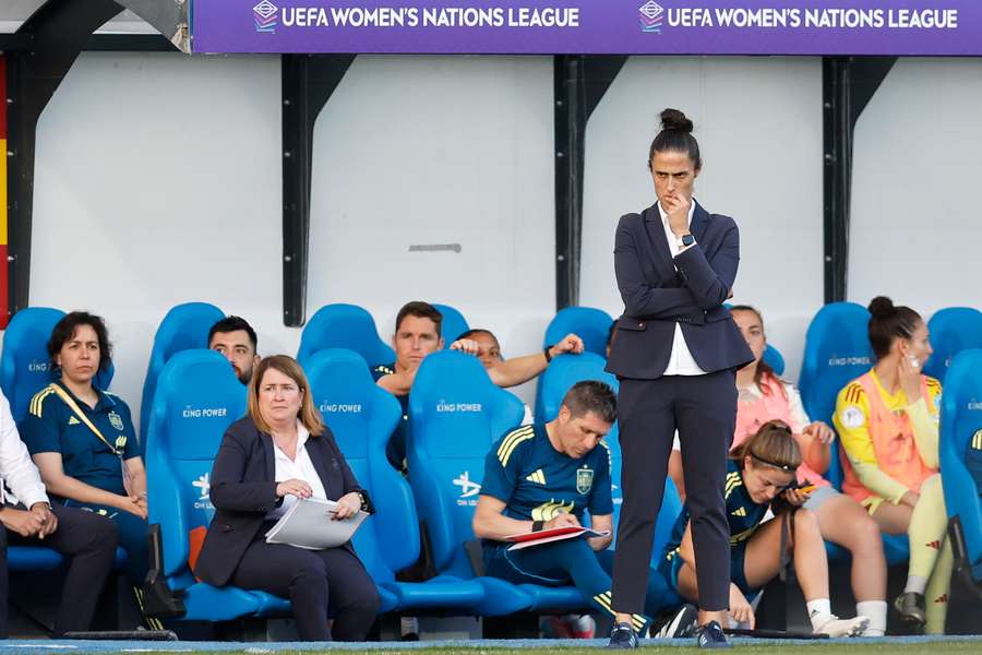 Montse Tomé, en el partido ante Inglaterra.