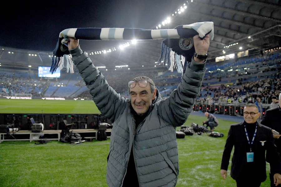 Maurizio Sarri a fine gara Maurizio Sarri a fine gara