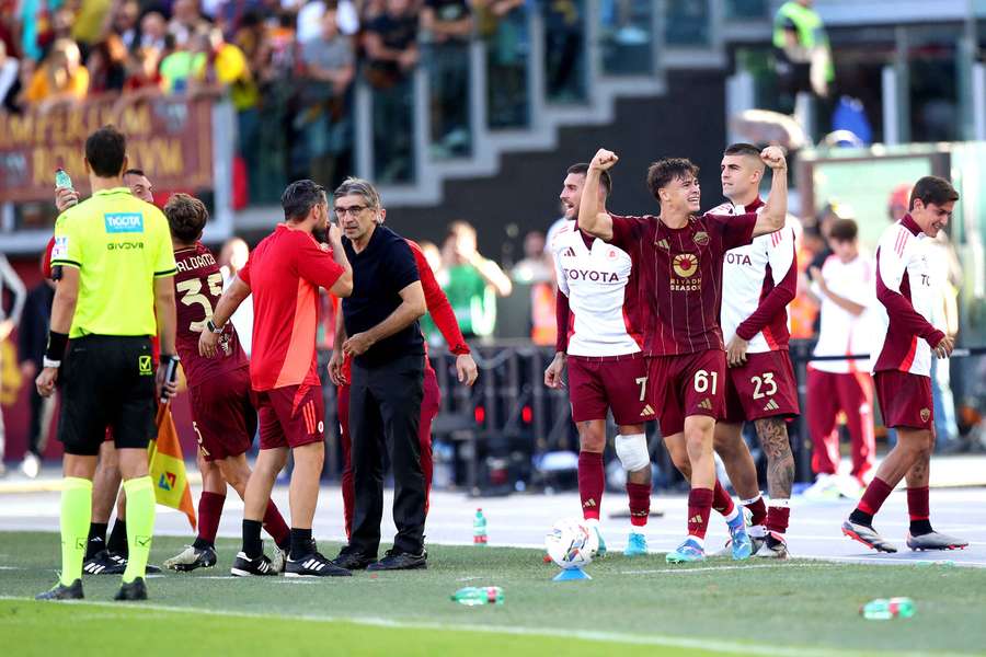 Niccolo Pisilli celebrates his winner