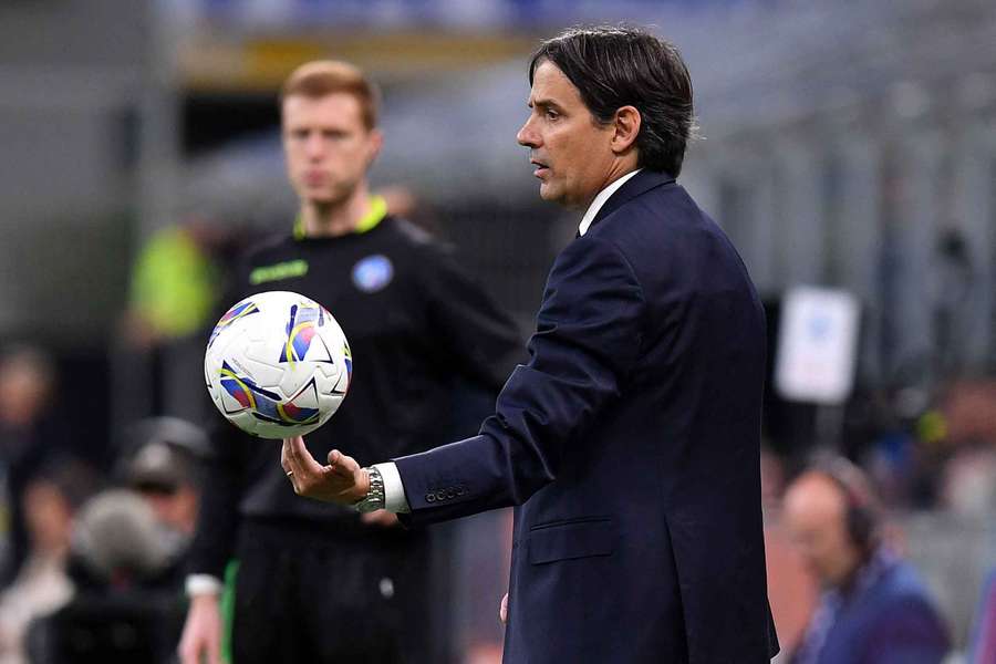 Inter Milan coach Simone Inzaghi was shown a red card against Udinese