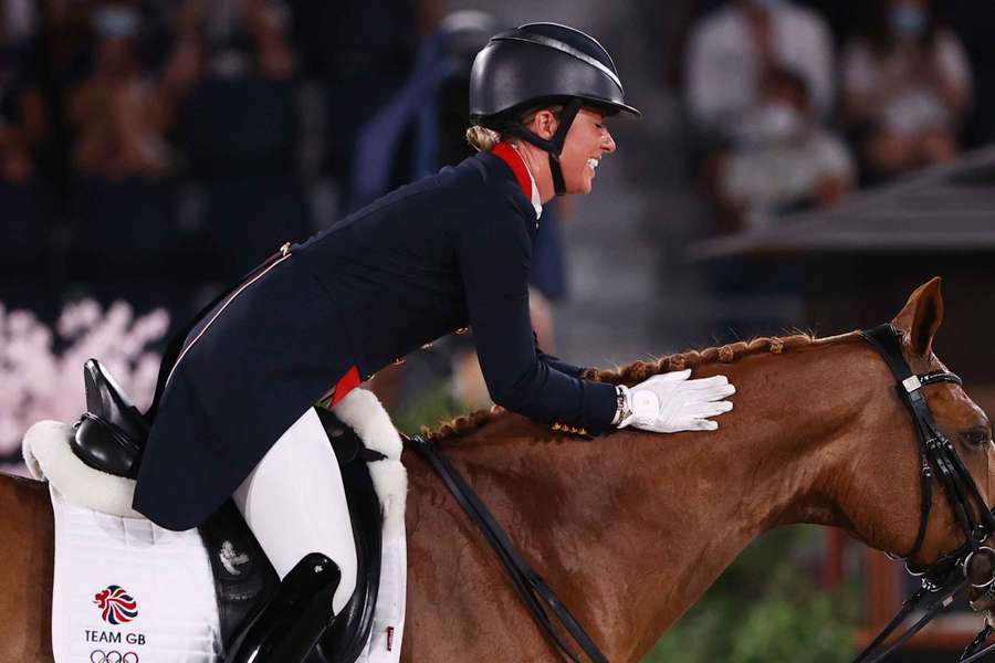 Charlotte Dujardin no seu cavalo