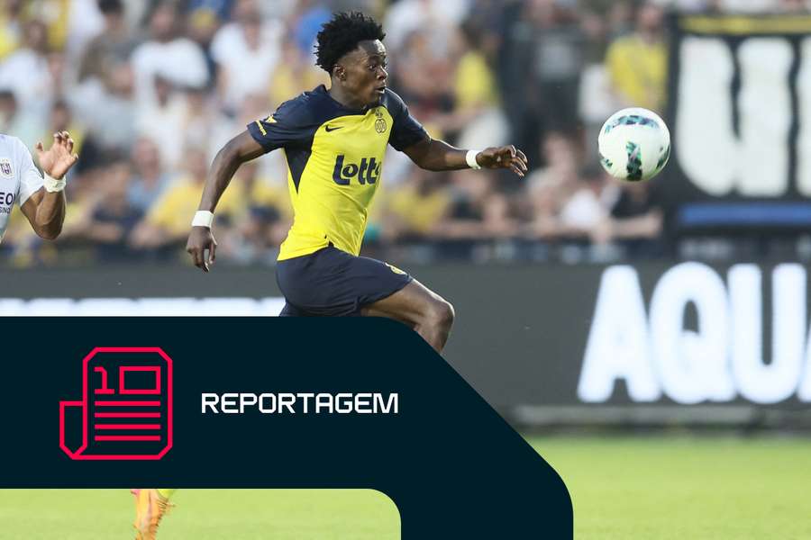 Mohammed Fuseini durante a partida entre Union St. Gilloise e Anderlecht