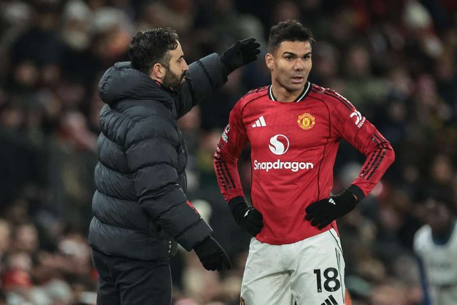 Ruben Amorim (l.) und Casemiro (r.)