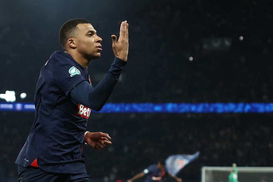 Kylian Mbappe opened the scoring in the 14th minute