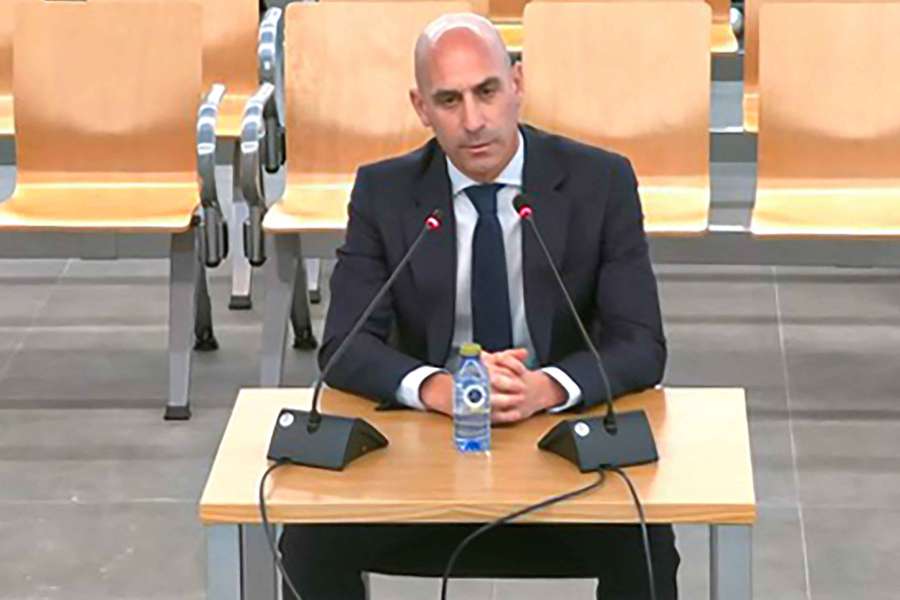 Luis Rubiales ce mardi lors de son procès.