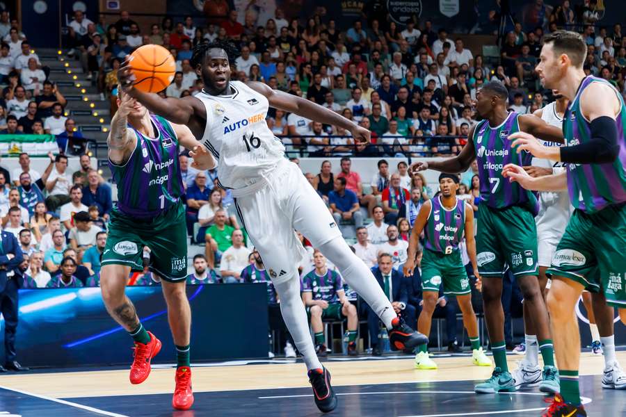 Garuba, durante el partido ante el Unicaja