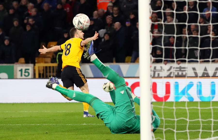 Jota sends Wolves to the FA Cup semi-finals after netting the winner against Manchester United, 2019