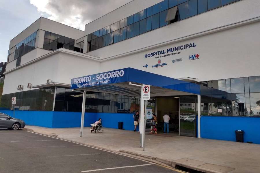 Entrada do Pronto Socorro do Hospital Municipal de Americana