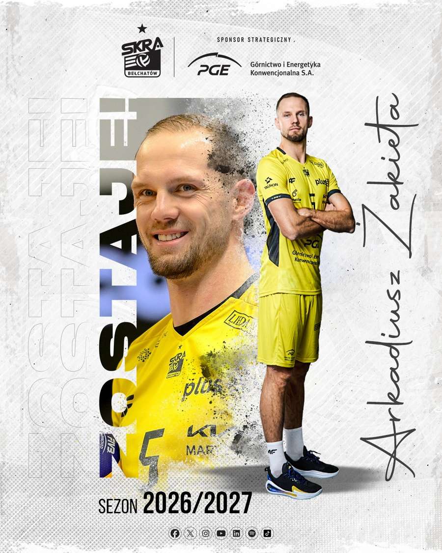 Arkadiusz Żakieta zostaje na dłużej w Bełchatowie