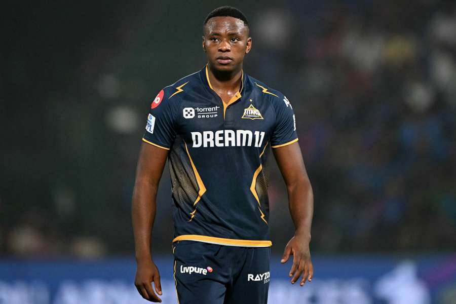Kagiso Rabada fields for the Gujarat Titans against the Delhi Capitals during their IPL Twenty20 match last week