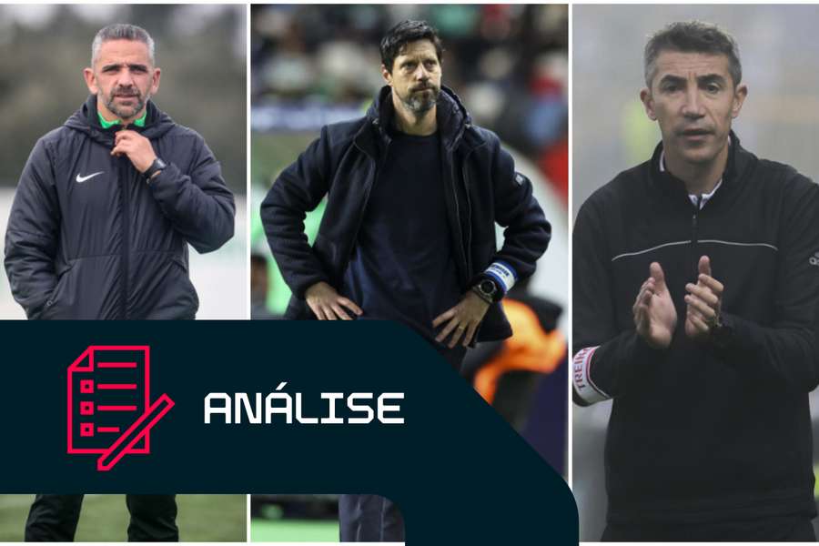 Rui Borges, Vítor Bruno e Bruno Lage na luta pelo título de campeão