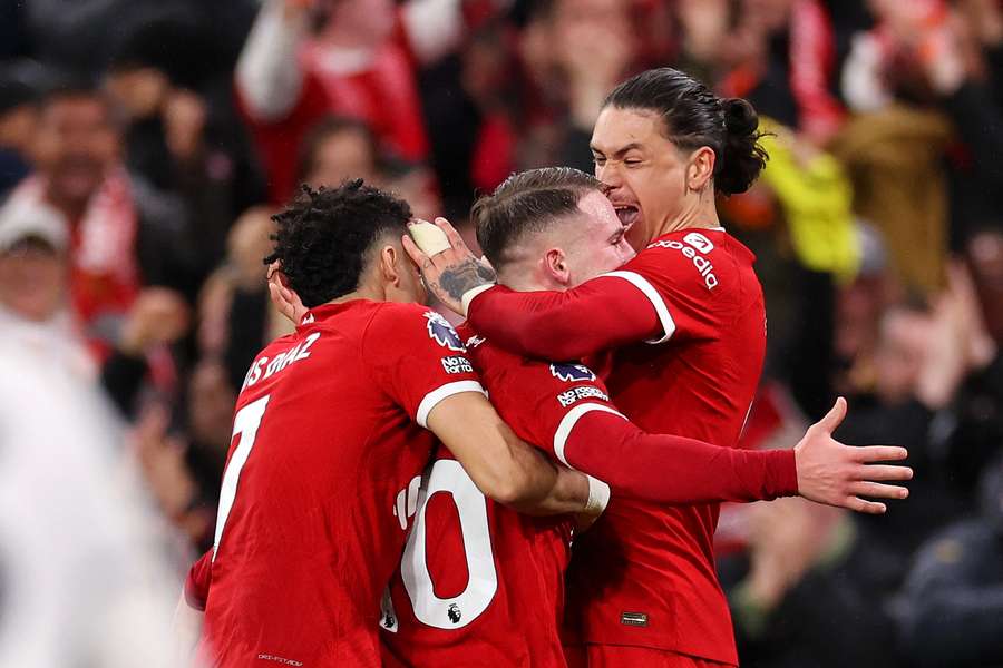 Mac Allister fez um golaço para aliviar o torcedor do Liverpool