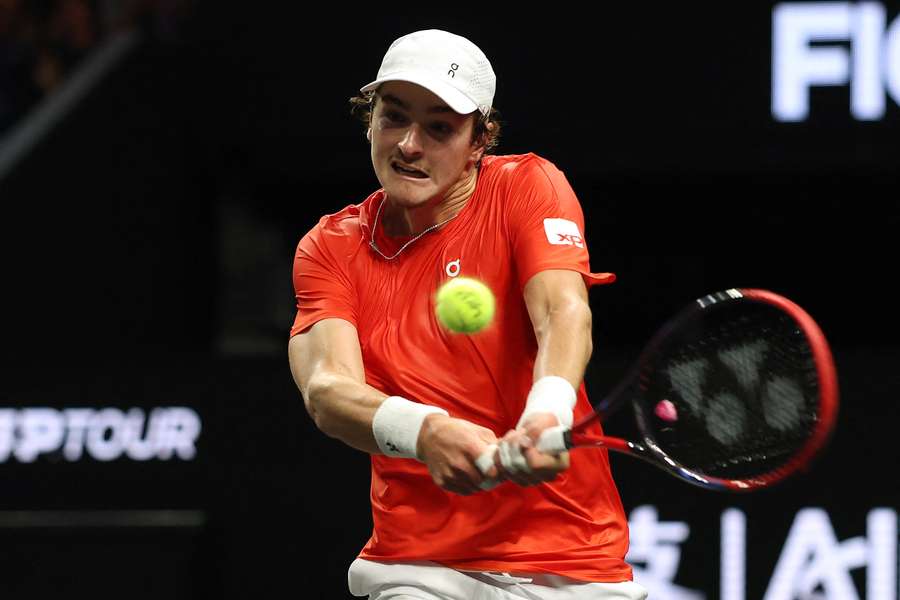 Fonseca in action in the Laver Cup