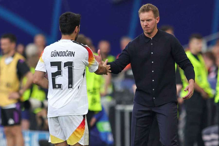 Gündogan und Nagelsmann bei der Europameisterschaft 2024 Gündogan und Nagelsmann bei der Europameisterschaft 2024