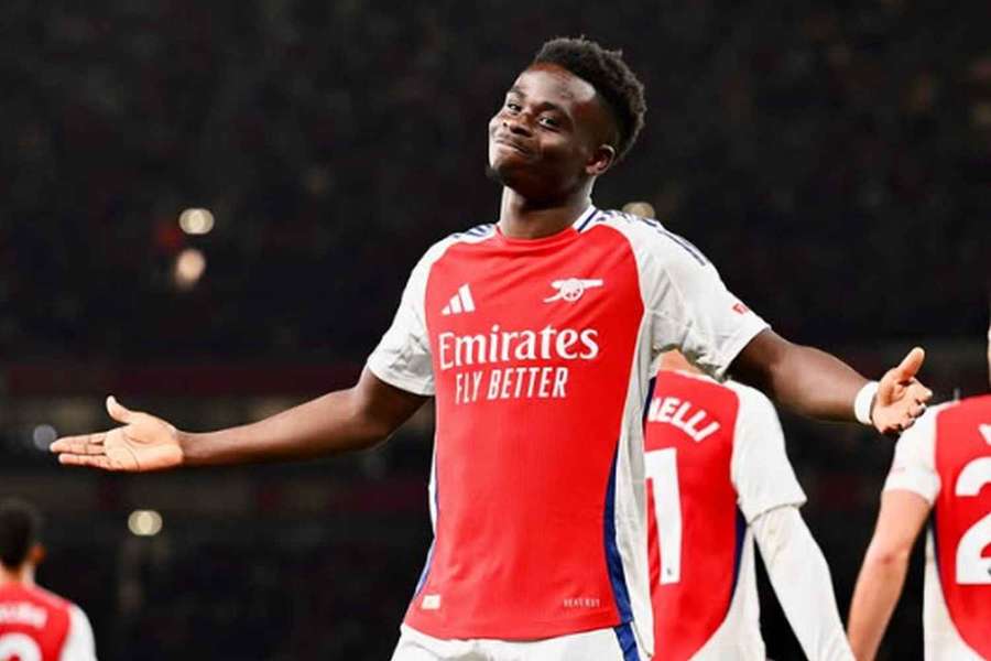 Anglické reprezentační křídlo ve službách Arsenalu Bukayo Saka