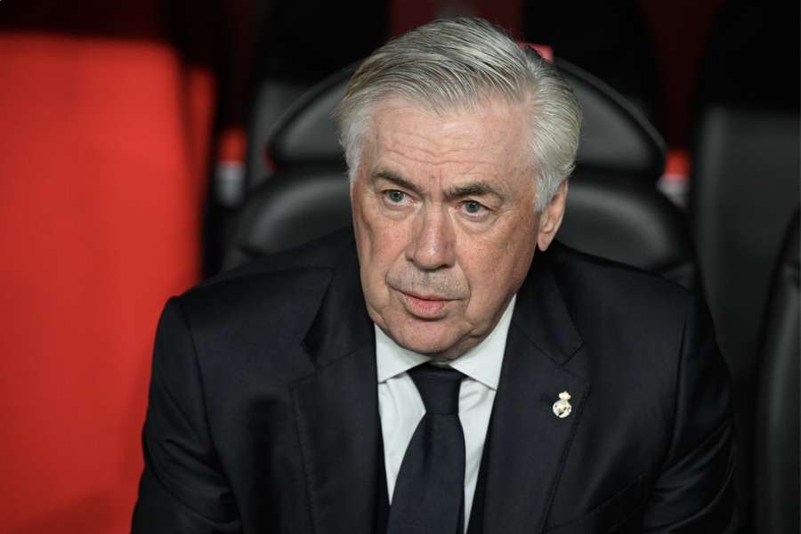 Ancelotti, en el banquillo aún del Real Madrid