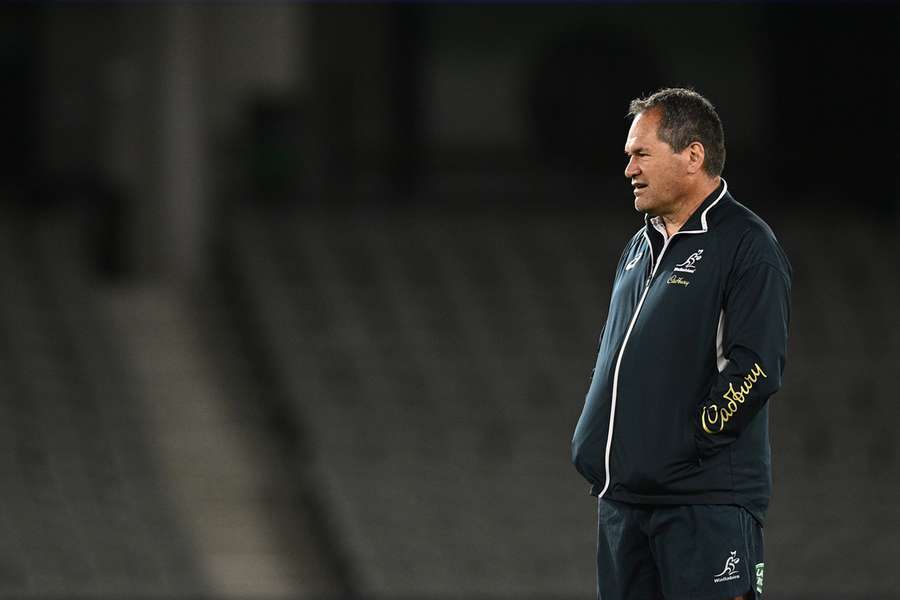 Rennie watching over a training session