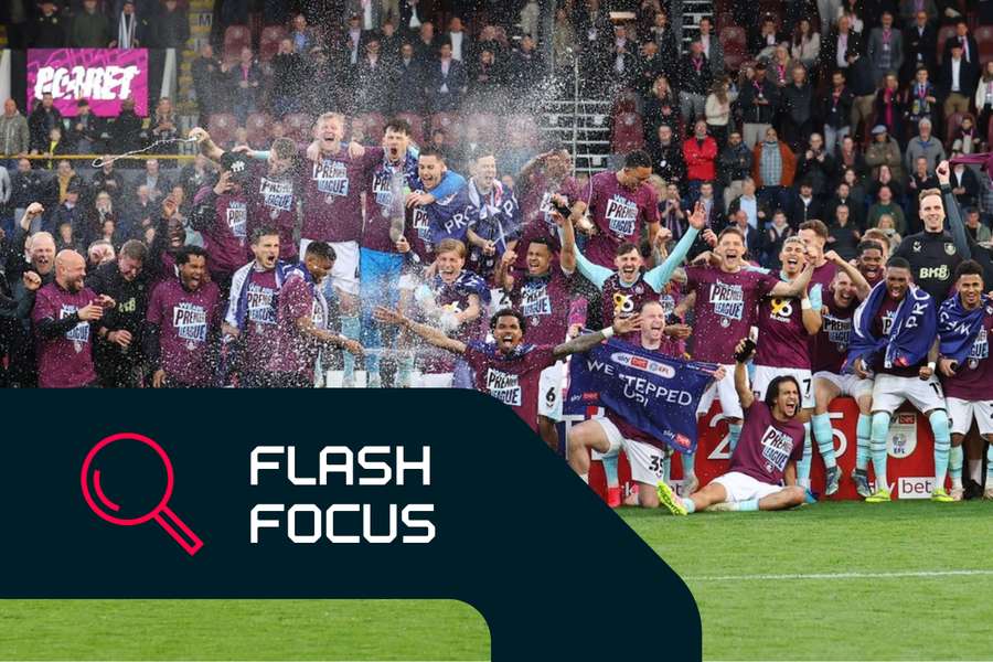El Burnley celebra su ascenso a la Premier League 