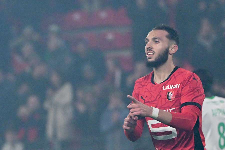 Amine Gouiri contre Saint-Etienne en novembre dernier.