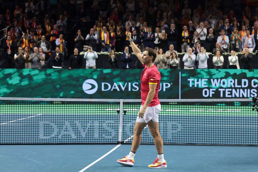 Rafa Nadal, en su despedida.