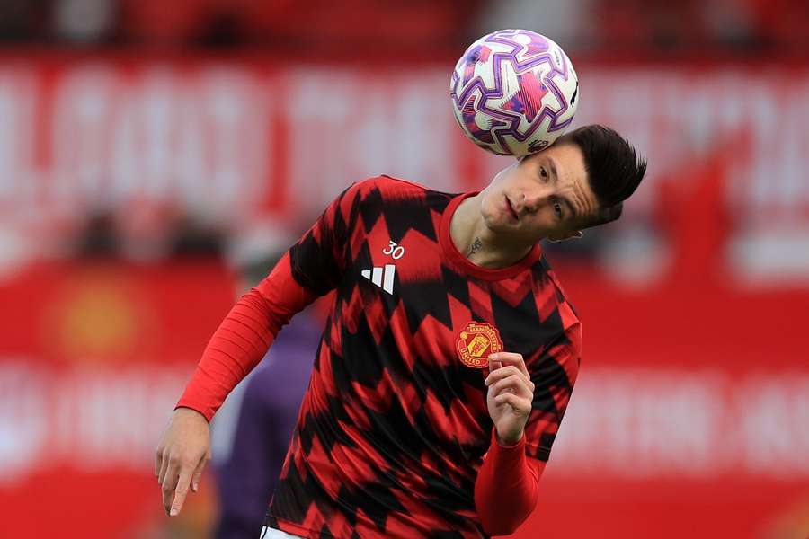 Benjamin Sesko was injured in Manchester United's last game against Tottenham
