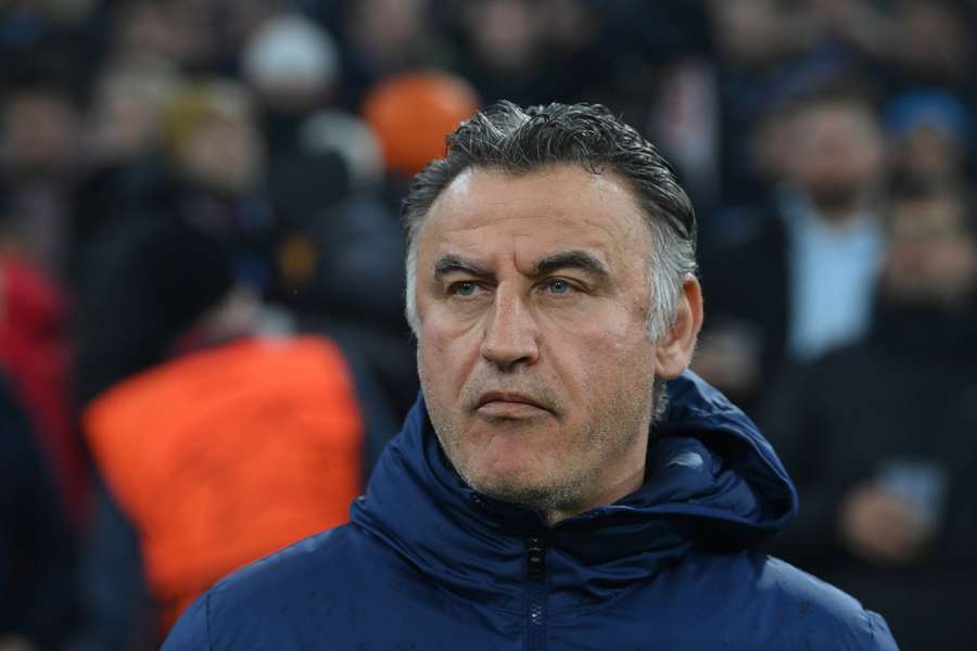 Galtier lors du match face au Bayern Munich.