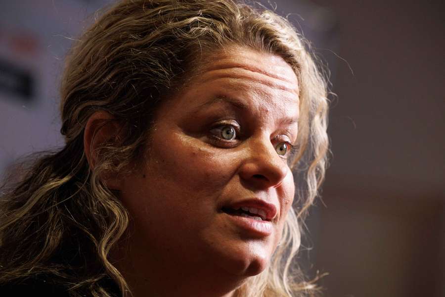 Clijsters à Roland-Garros le mois dernier.