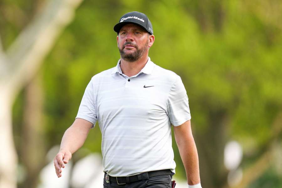 Michael Block walks the 18th fairway during the final round of the PGA Championship