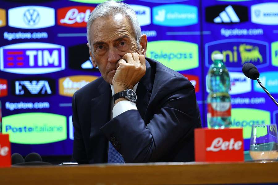 Il presidente della Figc, Gabriele Gravina
