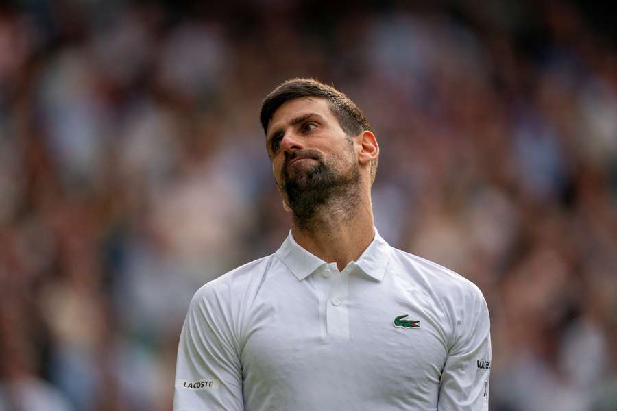 Djokovic lost the Wimbledon final to Alcaraz last week