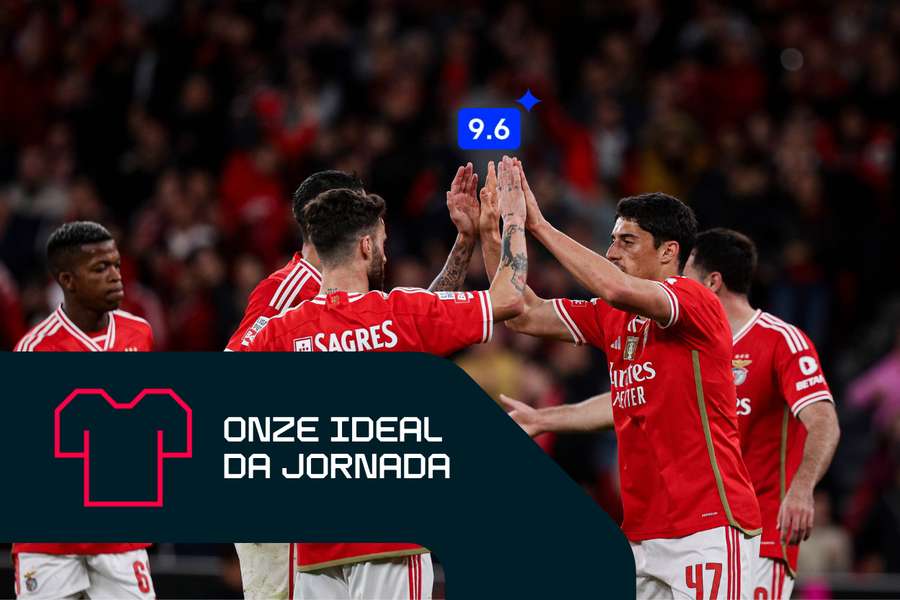 Rafa festeja um dos golos pelo Benfica