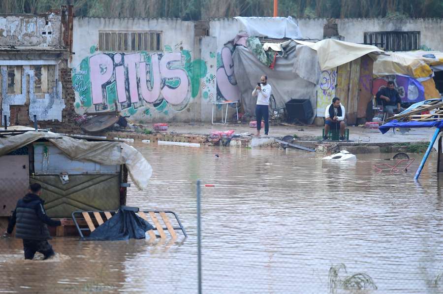 Het rampgebied in Valencia is er slecht aan toe