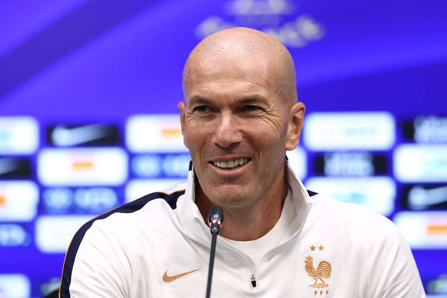 Zidane în fața presei, joi. Zidane în fața presei, joi.