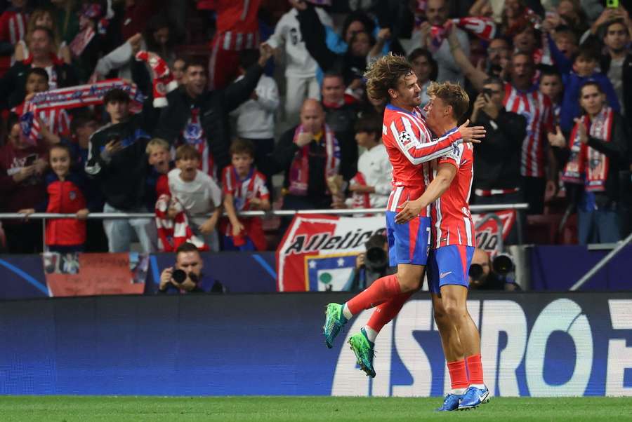 Antoine Griezmann was met een goal en een assist belangrijk voor Atletico Madrid