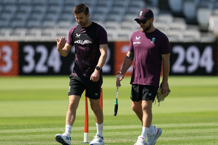 Mark Wood in training