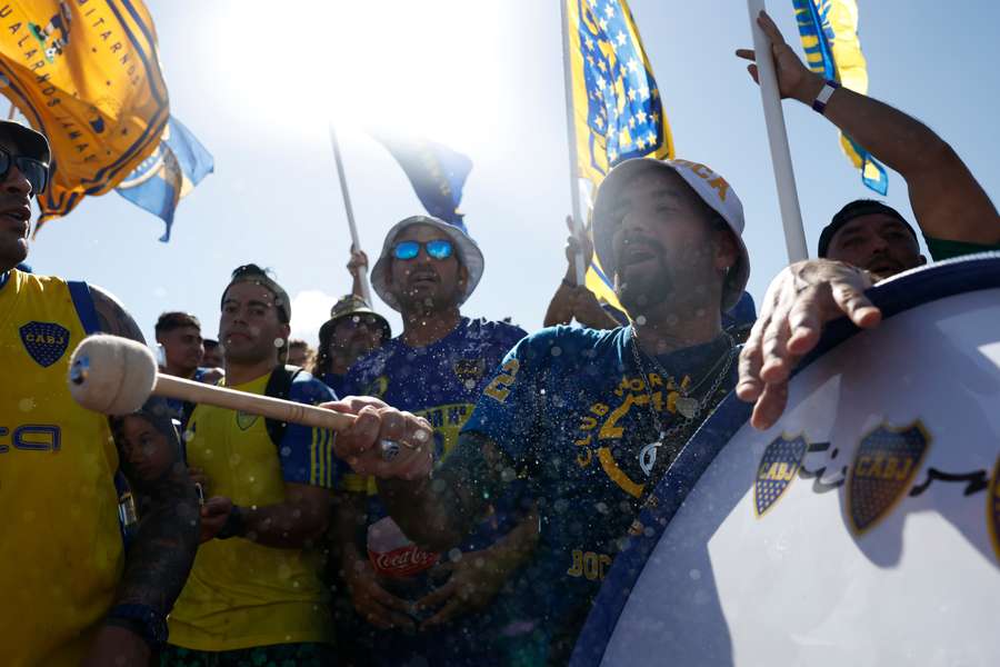 Los hinchas de Boca Juniors festejaron en Miami antes de su debut en el Mundial de Clubes
