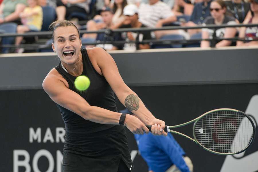 Sabalenka in action against Begu