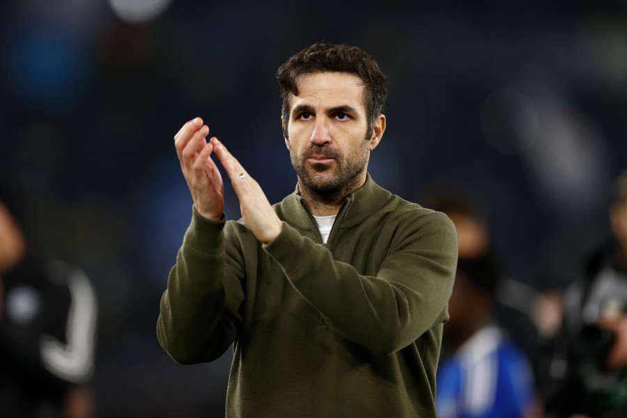 Cesc Fabregas al termine di Lazio-Como